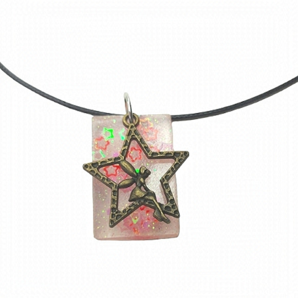 Handcrafted Unique Adjustable Fairy and Star Necklace - Picture 4 of 4